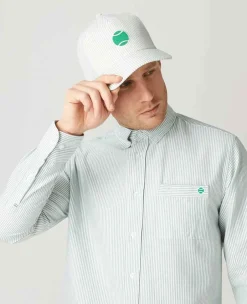Wimbledon Headwear* Seersucker Cap - Green