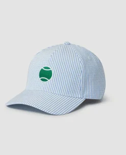 Wimbledon Headwear* Seersucker Cap - Blue