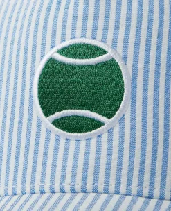 Wimbledon Headwear* Seersucker Cap - Blue