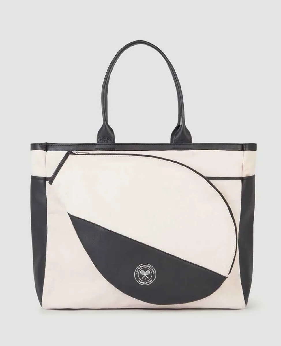 Wimbledon Totes* Sw19 Tennis Tote Bag - Cream