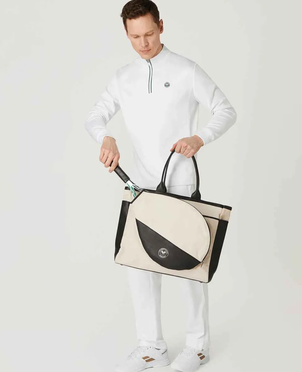 Wimbledon Totes* Sw19 Tennis Tote Bag - Cream