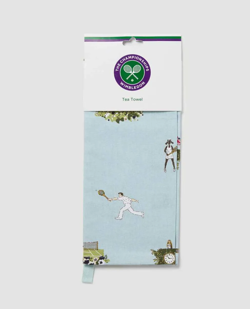 Wimbledon Tea & Coffee* Tea Towel - Tennis In An English Garden