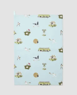 Wimbledon Tea & Coffee* Tea Towel - Tennis In An English Garden