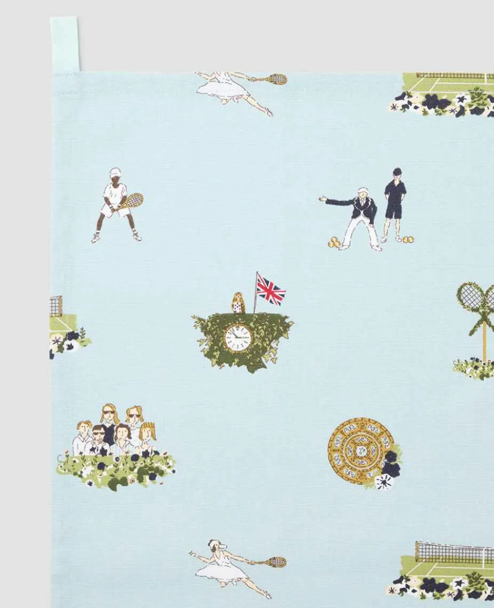 Wimbledon Tea & Coffee* Tea Towel - Tennis In An English Garden