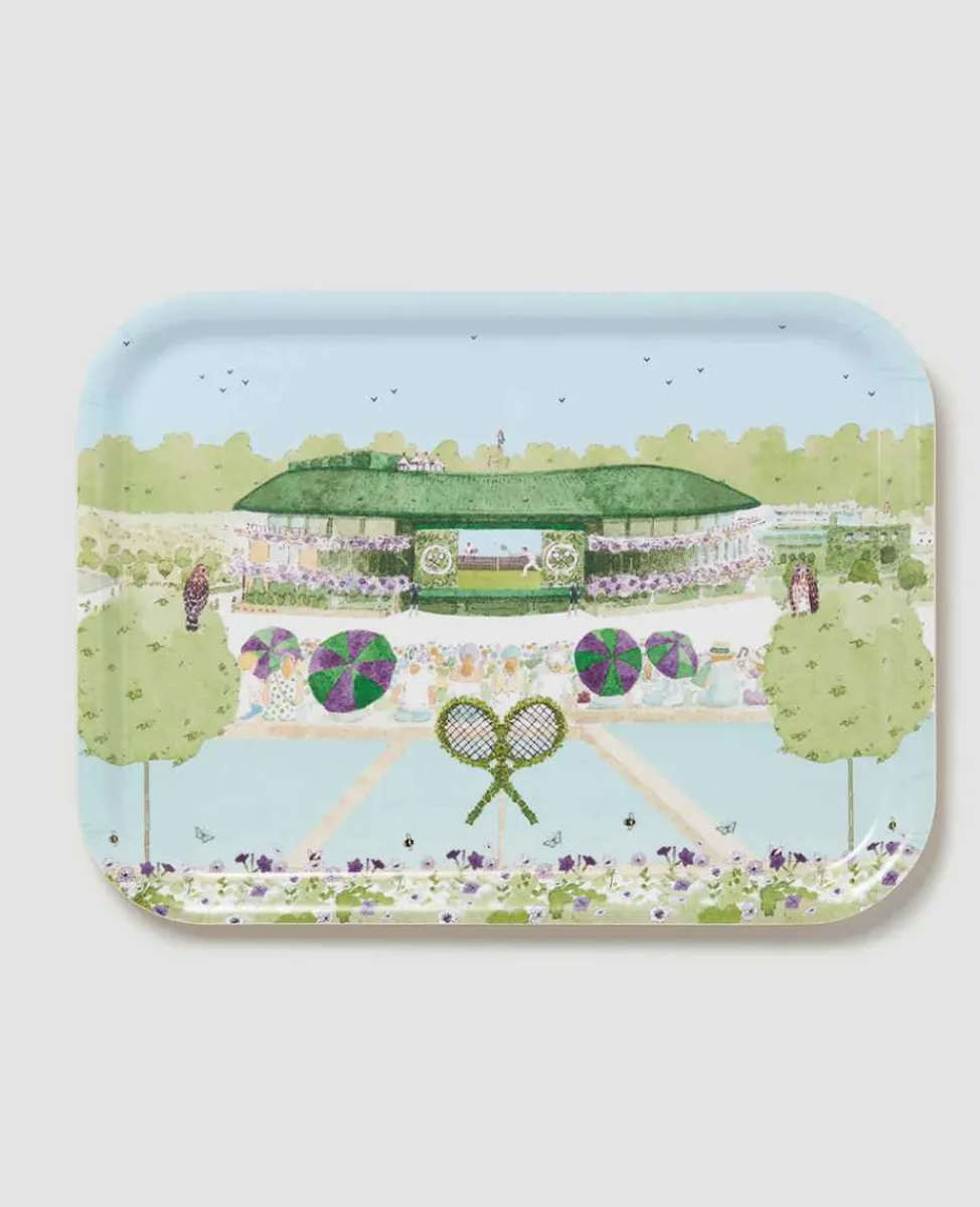 Wimbledon Kitchen* Tea Tray - Tennis In An English Garden