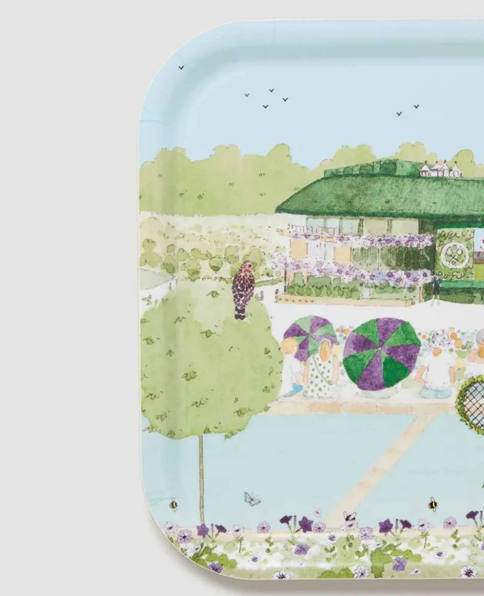 Wimbledon Kitchen* Tea Tray - Tennis In An English Garden