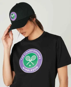 Wimbledon Tops & T-Shirts*Womens Championships Logo T-Shirt - Black