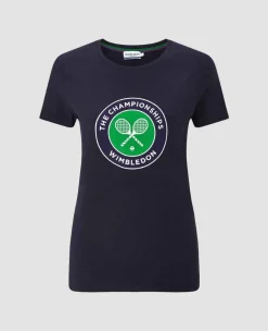Wimbledon Tops & T-Shirts*Women's Championships Logo T-Shirt - Midnight