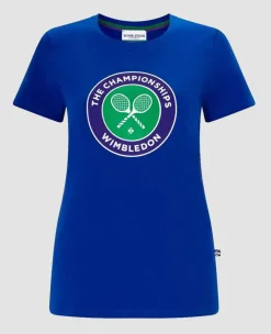 Wimbledon Tops & T-Shirts*Women's Championships Logo T-Shirt - Ocean Blue