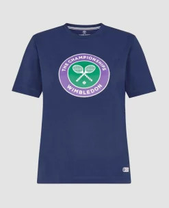 Wimbledon Tops & T-Shirts*Womens Championships Logo T-Shirt - Navy