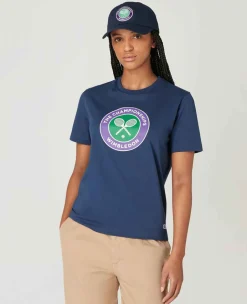 Wimbledon Tops & T-Shirts*Womens Championships Logo T-Shirt - Navy