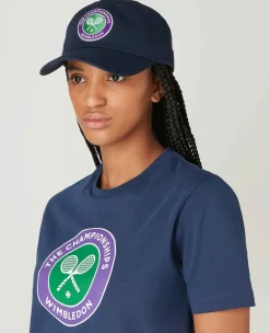 Wimbledon Tops & T-Shirts*Womens Championships Logo T-Shirt - Navy