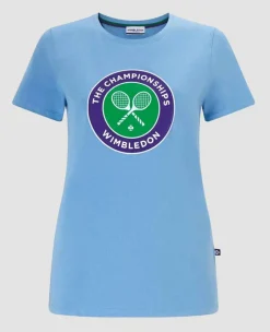 Wimbledon Tops & T-Shirts*Women's Championships Logo T-Shirt - Heritage Blue