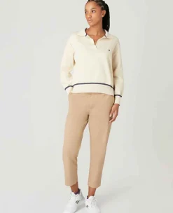 Wimbledon Sweatshirts*Womens Collared Open Neck Sweater