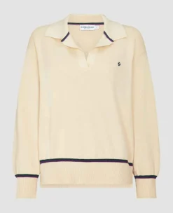 Wimbledon Sweatshirts*Womens Collared Open Neck Sweater