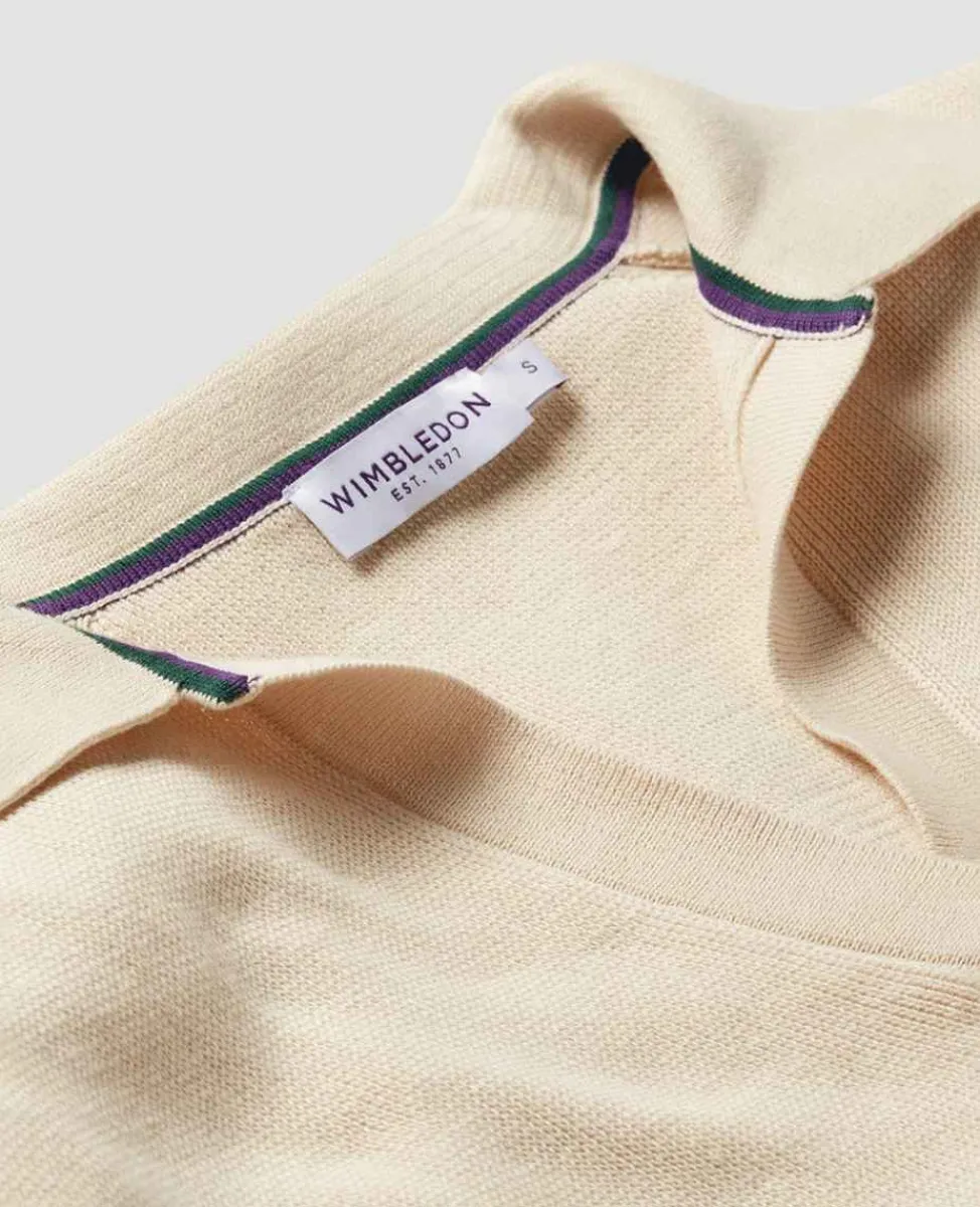 Wimbledon Sweatshirts*Womens Collared Open Neck Sweater