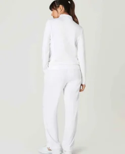 Wimbledon Sport*Womens Core Performace 1/4 Zip Training Top - White