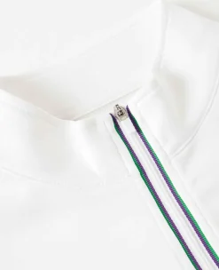 Wimbledon Sport*Womens Core Performace 1/4 Zip Training Top - White