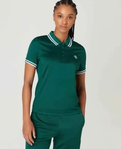 Wimbledon Sport*Womens Core Performance Polo - Green