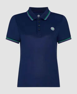 Wimbledon Sport*Womens Core Performance Polo - Navy