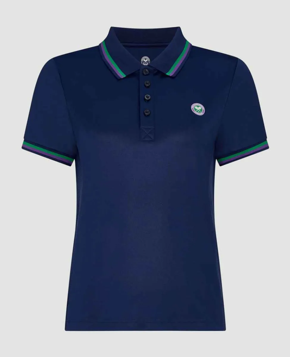Wimbledon Sport*Womens Core Performance Polo - Navy