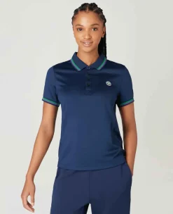 Wimbledon Sport*Womens Core Performance Polo - Navy