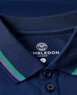 Wimbledon Sport*Womens Core Performance Polo - Navy