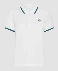 Wimbledon Sport*Womens Core Performance Polo - White