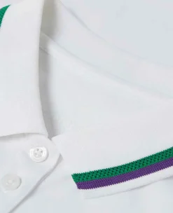 Wimbledon Sport*Womens Core Performance Sleeveless Polo - White