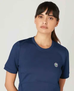 Wimbledon Sport*Womens Core Performance Tee - Navy