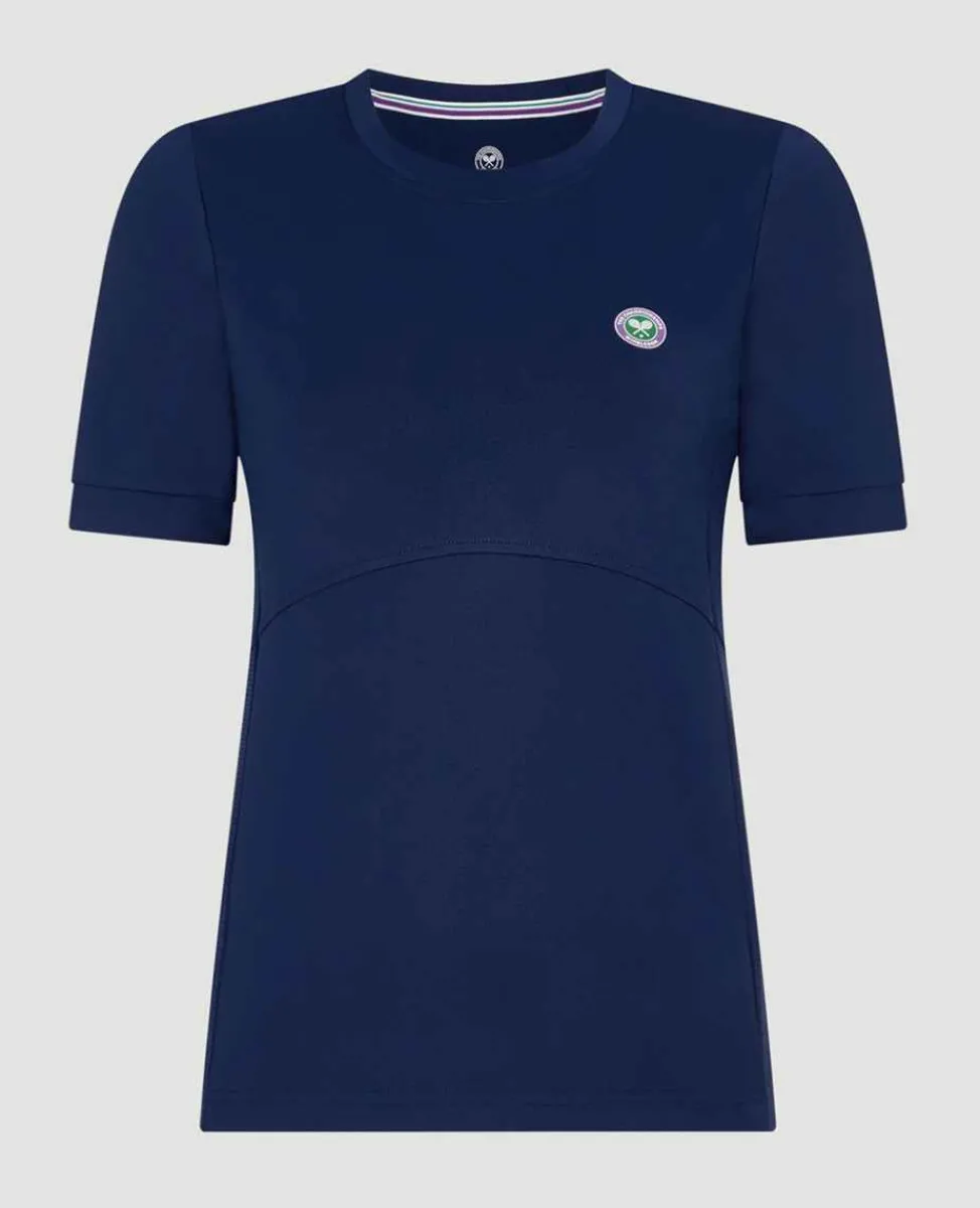 Wimbledon Sport*Womens Core Performance Tee - Navy