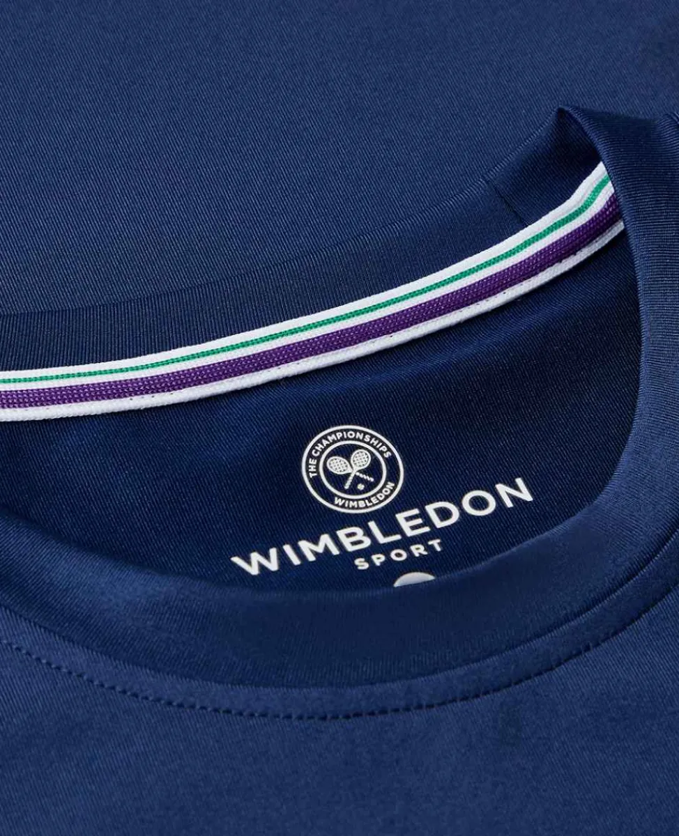 Wimbledon Sport*Womens Core Performance Tee - Navy
