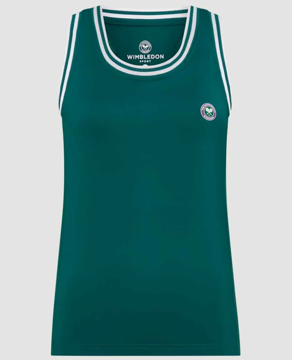 Wimbledon Sport*Womens Core Performance Tank - Green