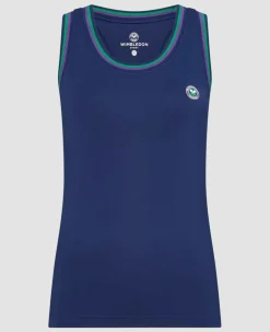 Wimbledon Sport*Womens Core Performance Tank - Navy