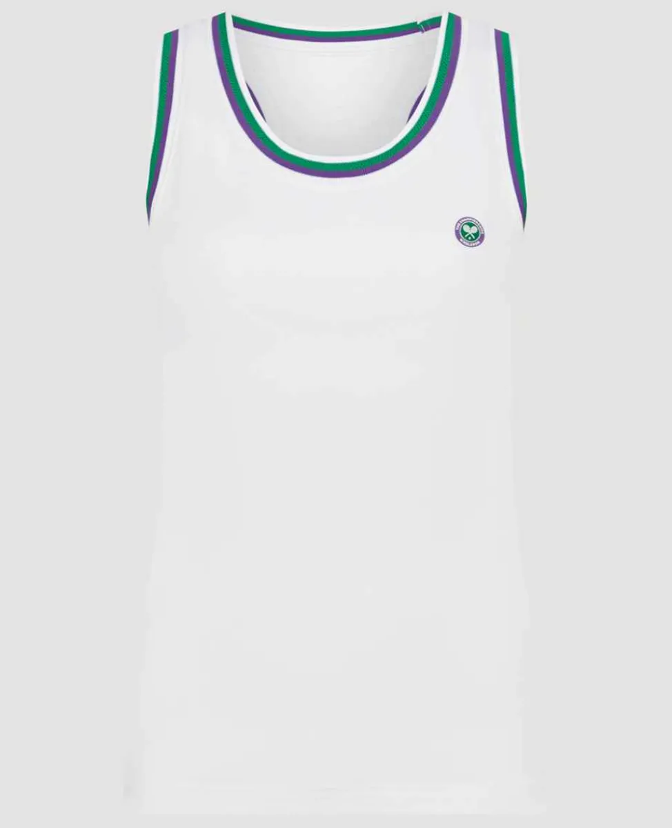 Wimbledon Sport*Womens Core Performance Tank - White