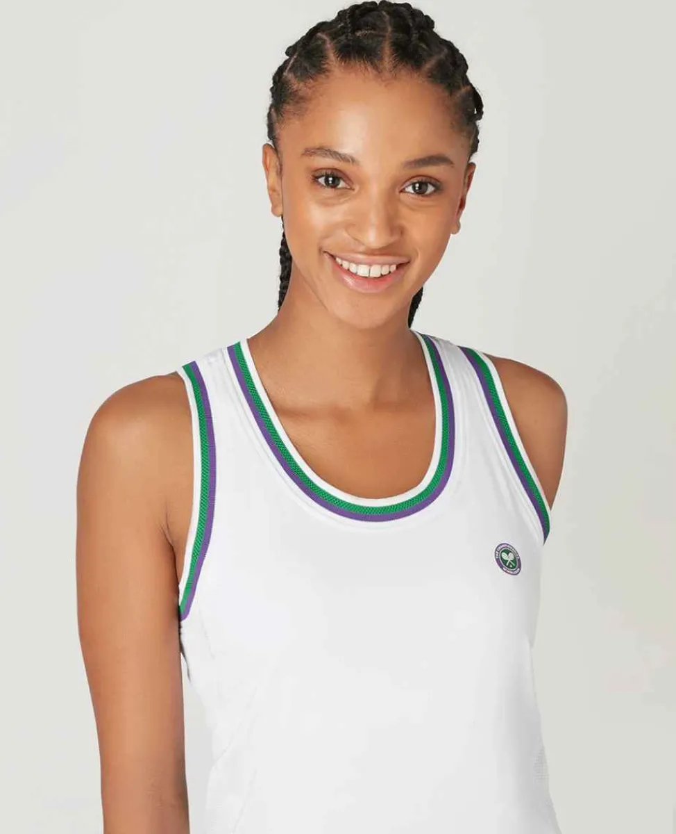 Wimbledon Sport*Womens Core Performance Tank - White