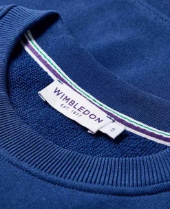 Wimbledon Sweatshirts*Womens Embroidered Logo Sweatshirt - Navy