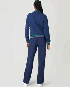 Wimbledon Sport*Womens Full Zip Jacket - Navy