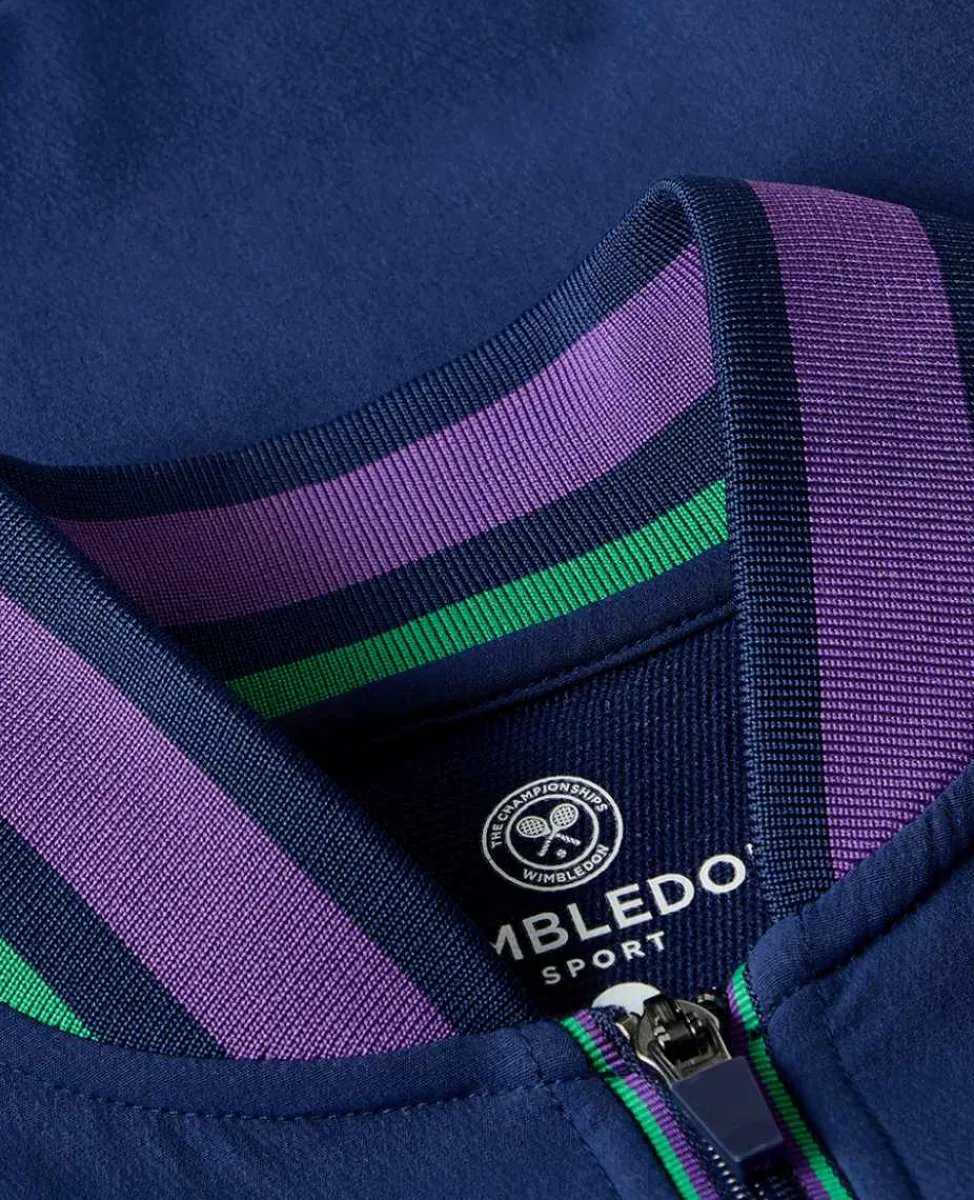 Wimbledon Sport*Womens Full Zip Jacket - Navy