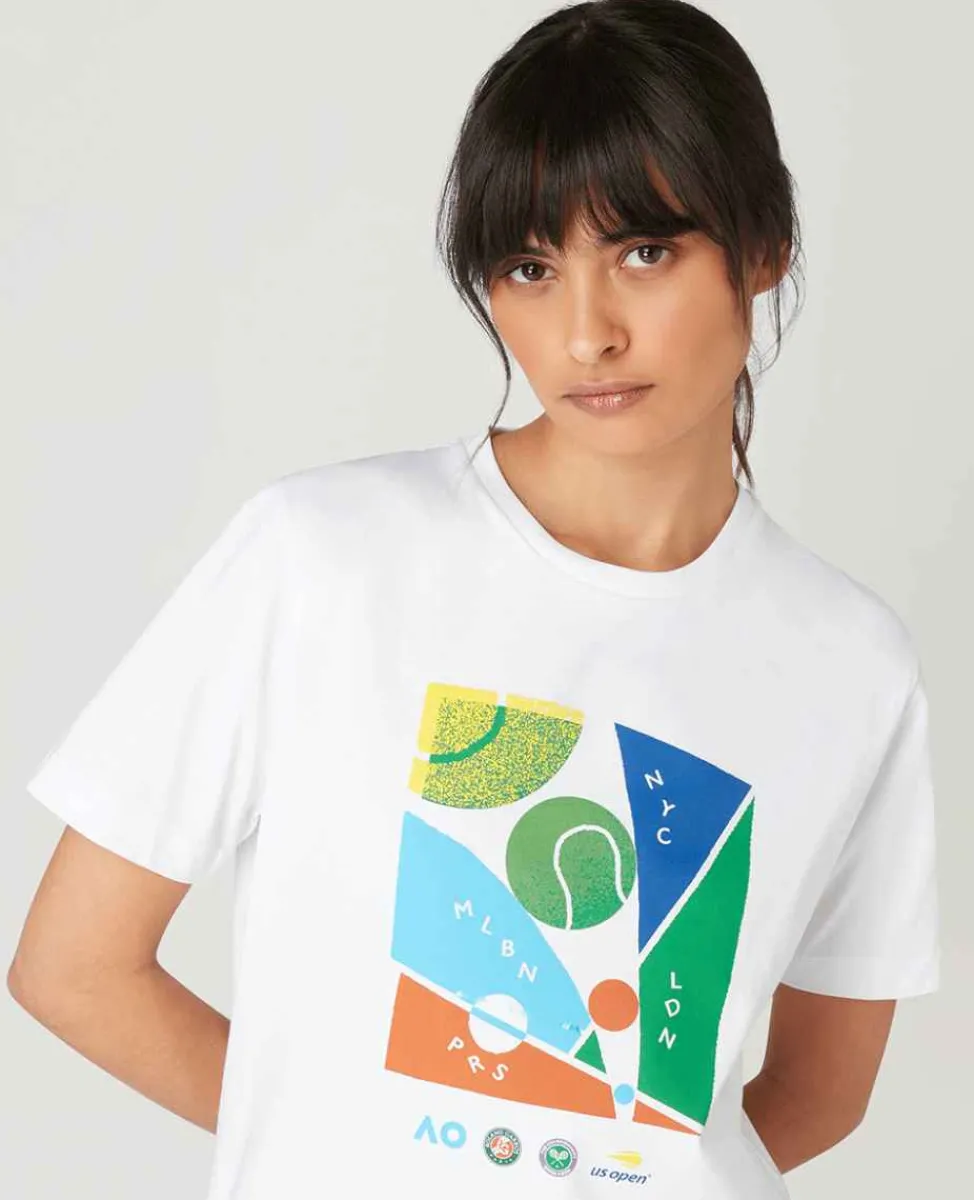 Wimbledon Tops & T-Shirts*Womens Grand Slam T-Shirt - White