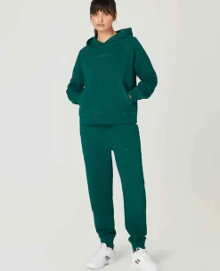Wimbledon Sweatshirts*Womens Hooded Sweatshirt - Green