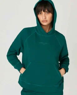 Wimbledon Sweatshirts*Womens Hooded Sweatshirt - Green