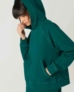 Wimbledon Sweatshirts*Womens Hooded Sweatshirt - Green