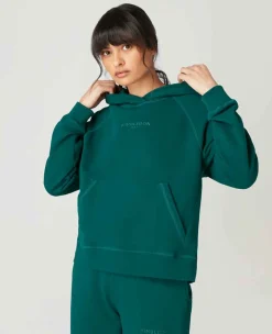 Wimbledon Sweatshirts*Womens Hooded Sweatshirt - Green
