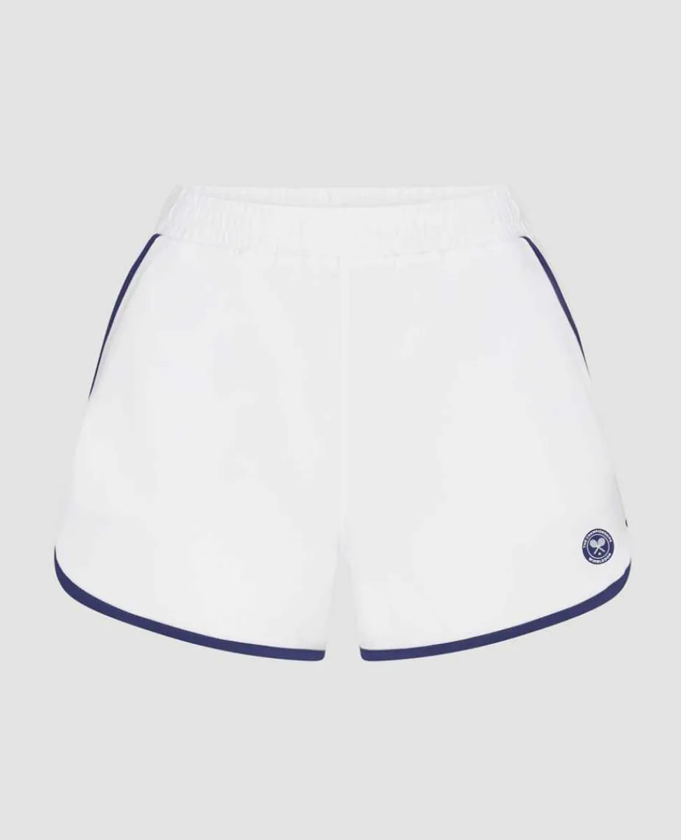 Wimbledon Sport*Womens Layered Shorts - White & Navy