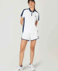 Wimbledon Sport*Womens Layered Shorts - White & Navy