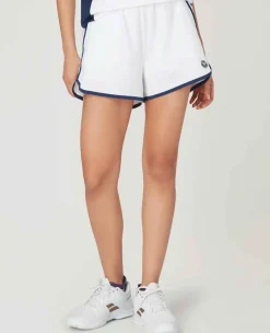 Wimbledon Sport*Womens Layered Shorts - White & Navy