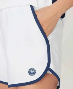 Wimbledon Sport*Womens Layered Shorts - White & Navy