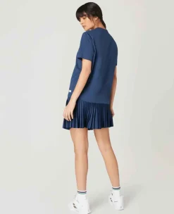 Wimbledon Tops & T-Shirts*Womens Linear 2023 T-Shirt - Navy