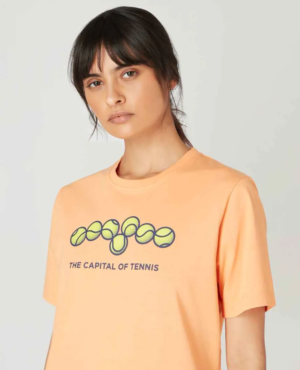 Wimbledon Tops & T-Shirts*Womens London T-Shirt - Orange